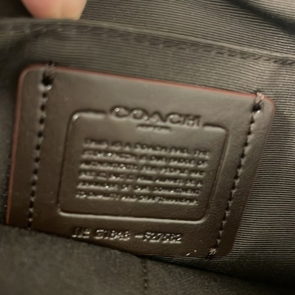 Authentic COACH Signature 2Way Shoulder Tote Bag Canvas Leather Brown - Picture 3 of 4